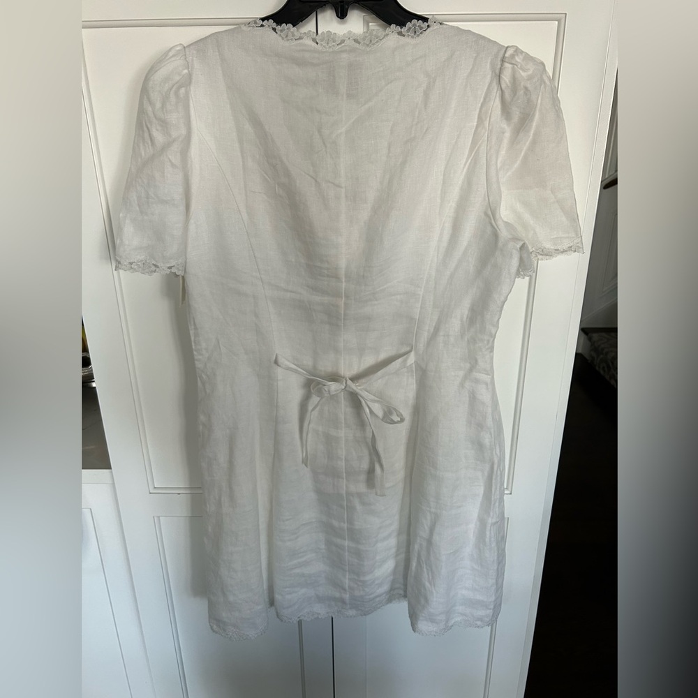 Reformation NEW Anabella Linen Mini Dress - Picture 6 of 7